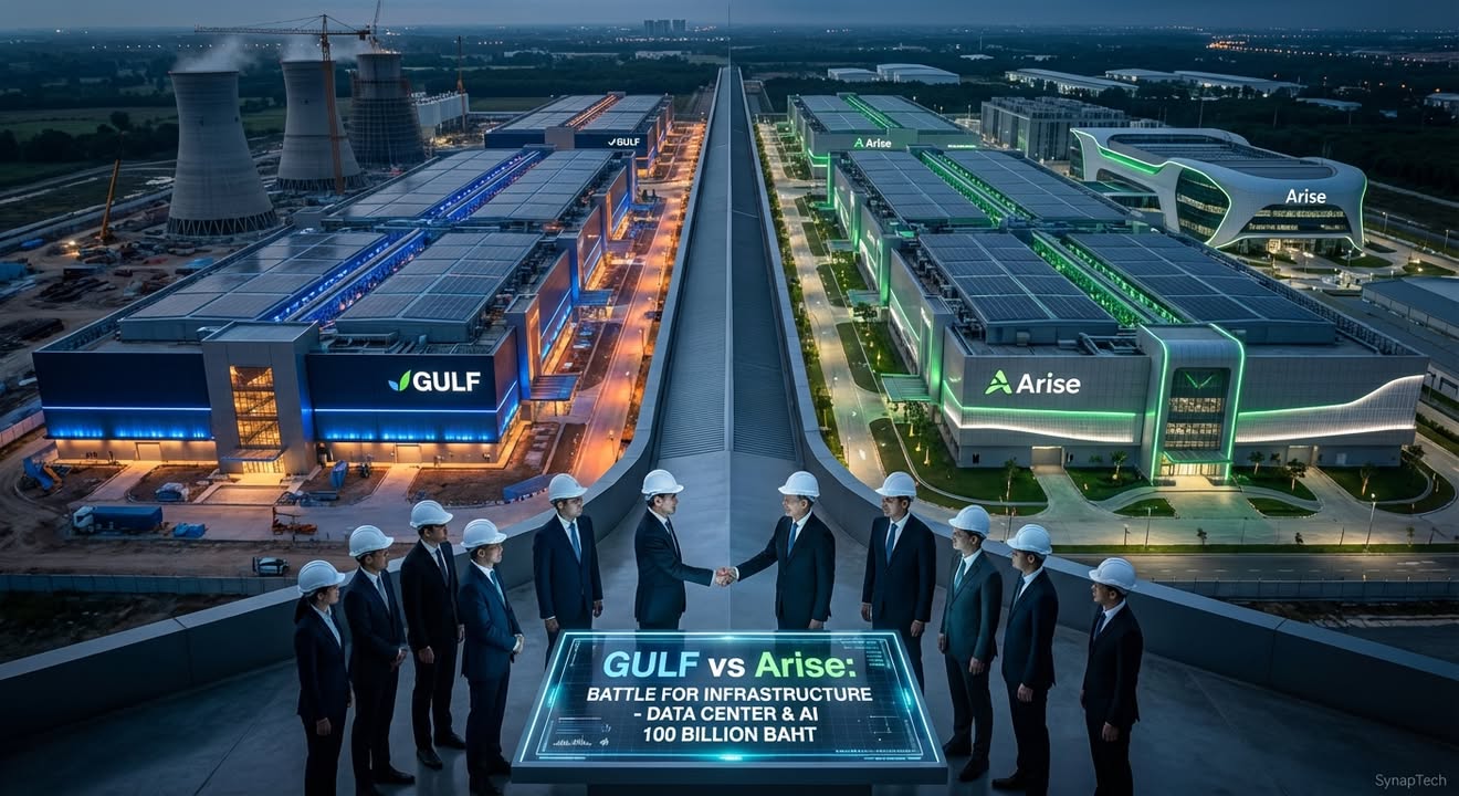 GULF vs Arise: ศึกหมื่นล้านบาท เดิมพันอนาคต AI และ Data Cent…