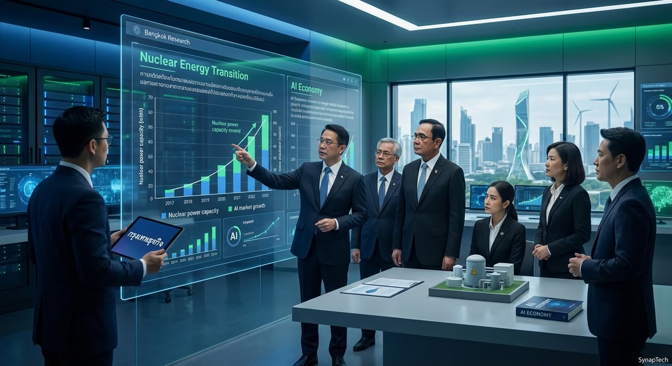 ปลดล็อกขีดจำกัดพลังงาน AI: นิวเคลียร์เดิมพันชี้ชะตาอนาคตเศรษ…