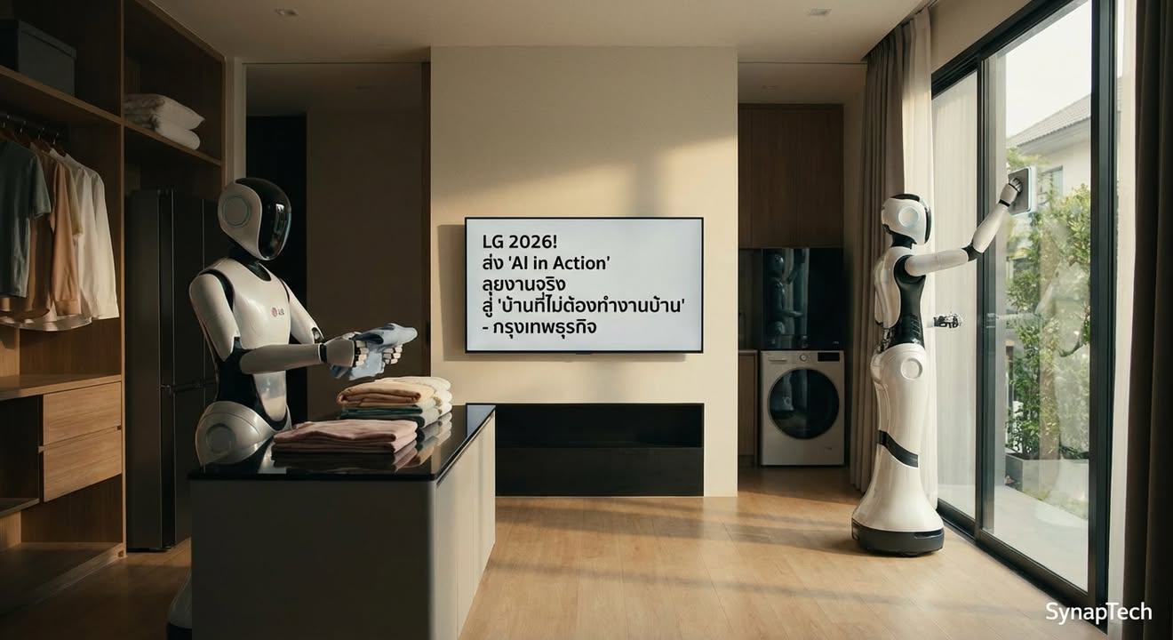 ถอดรหัส LG 2026: เมื่อ AI ไม่ใช่แค่ฝัน แต่คือหัวใจของบ้านอัจ…