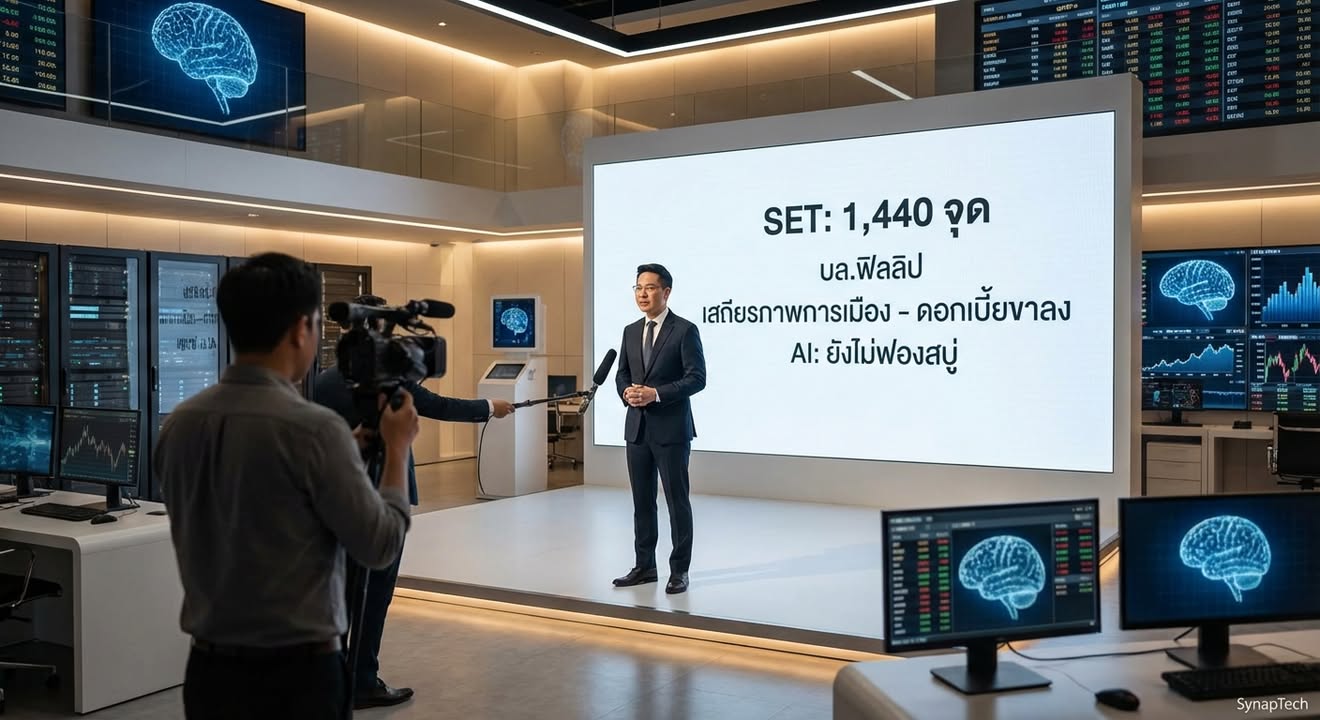 บล.ฟิลลิป ยืนยัน: AI ไม่ใช่ฟองสบู่ แต่เป็นรากฐานเศรษฐกิจใหม่…