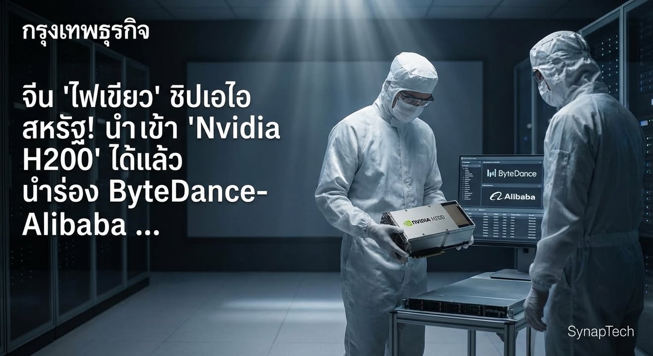 สัญญาณใหม่จากปักกิ่ง: 'มังกร' เปิดประตูรับชิป AI ระดับโลก สั…