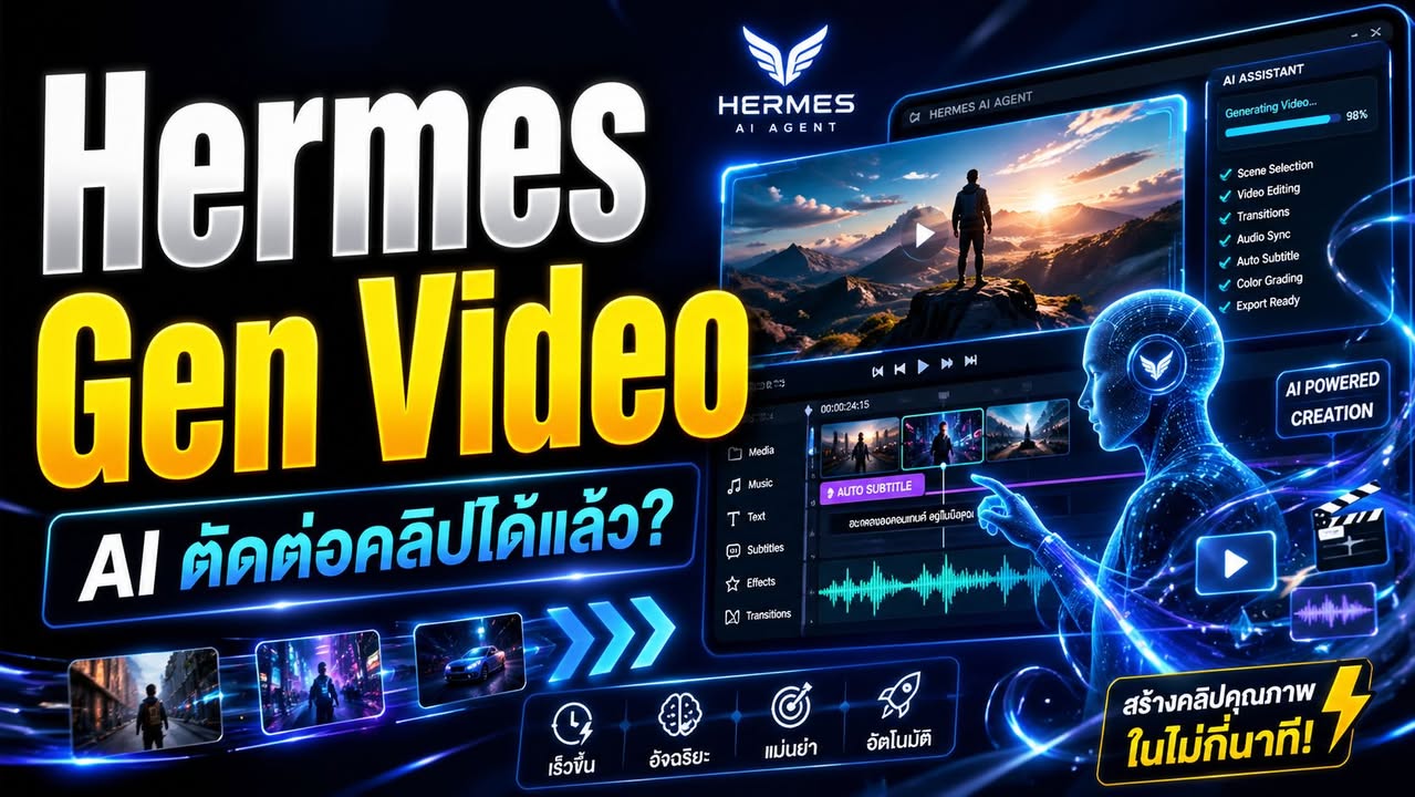 🎬 Hermes เอามาช่วยงานวิดีโอได้ด้วยเหรอ? มุมนี้น่าสนใจมาก