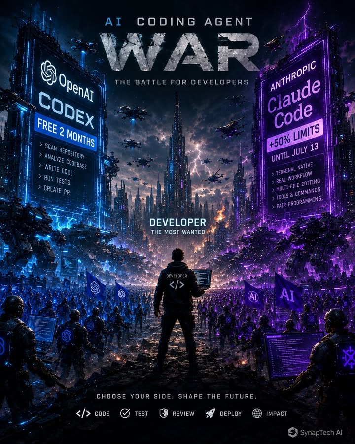 🚨 OpenAI แจก Codex ฟรี 2 เดือน… Anthropic สวนกลับด้วย Claude…