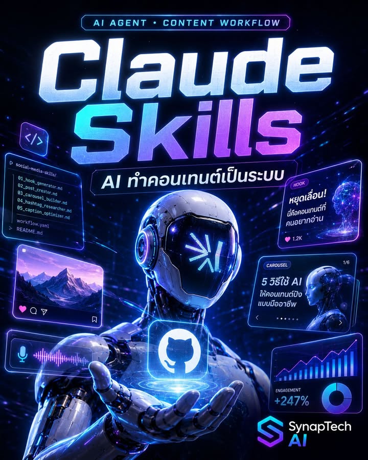 🚨 AI Agent สายคอนเทนต์ เริ่มมี “Skill System” แล้ว