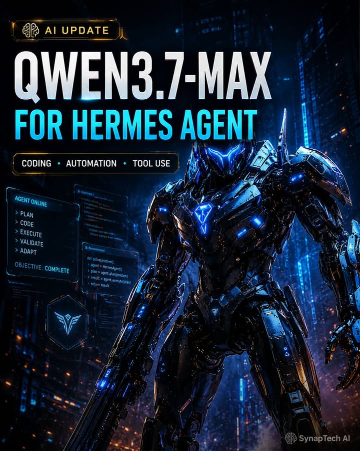 🚨 Qwen3.7-Max เข้า Hermes Agent แล้ว