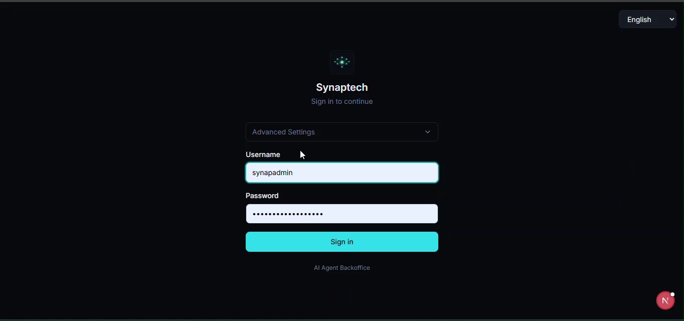 🚧 กำลังปรับปรุง SynapTech AI Agent Backoffice — ยังไม่เสร็จ …